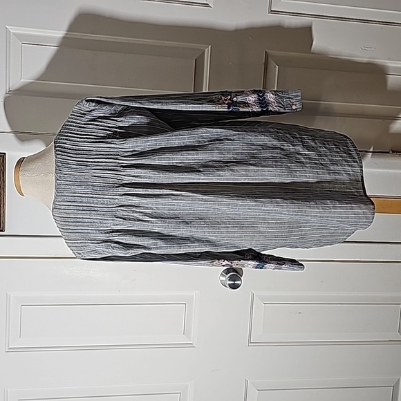 Jonny Was Workshop tunic top. gray, long sleeves.  Oversized small long sleeve - Picture 9 of 11